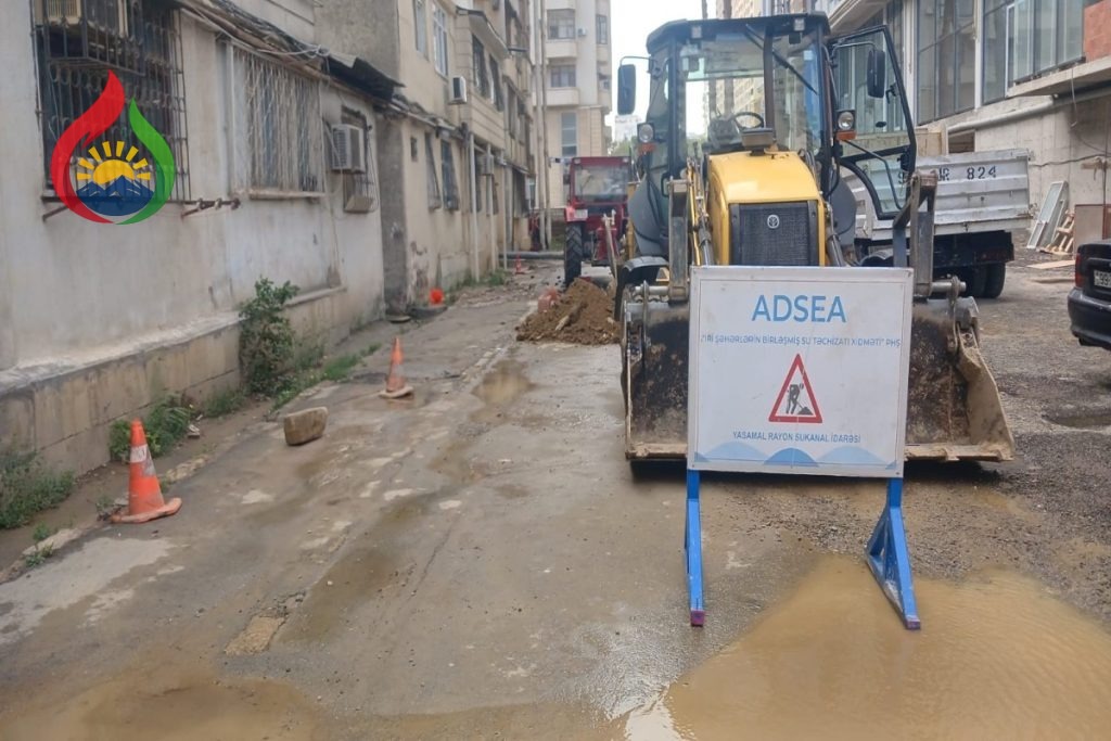Yasamalda içməli su xəttində qəza baş verib